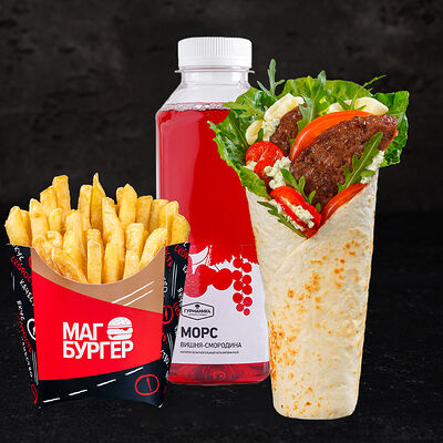 Комбо Итальянский ролл и морс в Магбургер & Братья Караваевы по цене 475