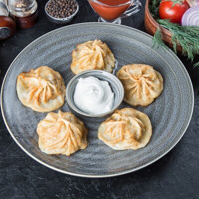 Манты жареные из говядиныв Чайхана №2 по цене 460 ₽