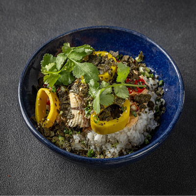 Поке угорь, маринованный бамбук, соус унаги в Tehnikum по цене 940 ₽