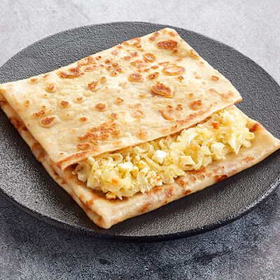 Блин с капустой и яйцом в Теремок. Блины по цене 92 ₽