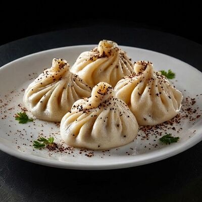 Хинкали с сыром и сметанойв Винегрет по цене 110 ₽