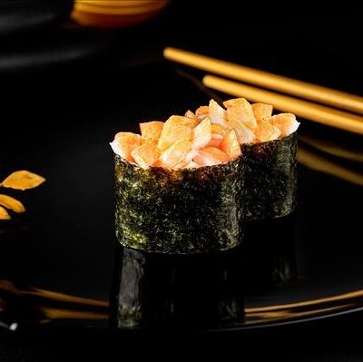 Дабл гункан Эби спайси в СушиСтор по цене 287 ₽