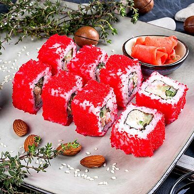 Калифорния с креветкой в Дом роллов по цене 241 ₽