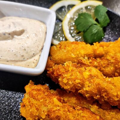 Креветки темпура в Барин бургер по цене 750 ₽