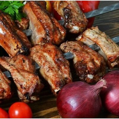 Шашлык из свиных ребрышек в Кебабар по цене 750 ₽