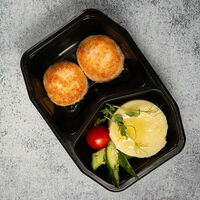 Котлеты домашние с картофельным пюре в Вместе