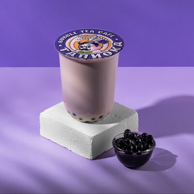 Бабл молоко Клубника с тапиокойв Тапиока bubble tea cafe по цене 449 ₽