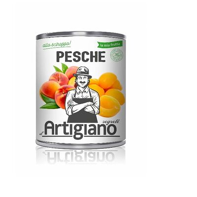 Персики Segreti d` Artigiano половинки в сиропе, Италия, 3 кг в Стрит Фуд по цене 2000 ₽