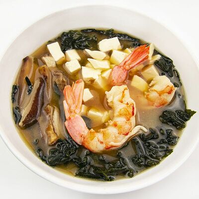 Мисо суп с креветками в Фитнес меню по цене 475 ₽