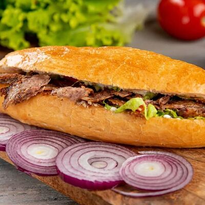 Шаверма на лепешке по-Турецки в Шаверма По-братски по цене 550 ₽