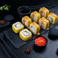 Жареный ролл ФилаТепо с креветкой в Суши даром
