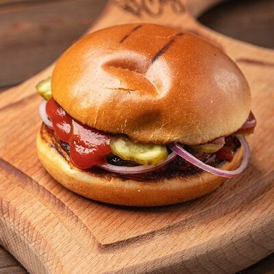 Гамбургер в Седло по цене 410 ₽