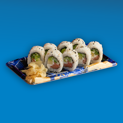 Филадельфия гома урамаки (Ролл лососем, авокадо и огурцом) в Yume sushi по цене 790 ₽