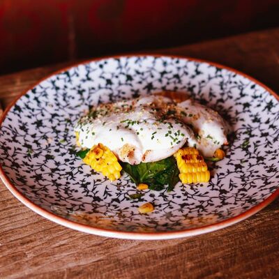 Кальмар с муссом из пармезана в Пинки Бандински по цене 32 р.