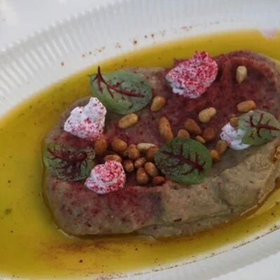 Мезе из печеного баклажана с кедровым орехом в Гербарий по цене 550 ₽