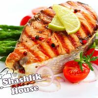 Рыба Семга на мангале в Shashlik House
