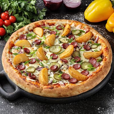 Пицца Деревенская 38 см в Loca Pizza по цене 1430 ₽