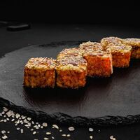 Запеченный сырный краб в Ёжкин ролл