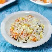Оливье в Лиса Пицца