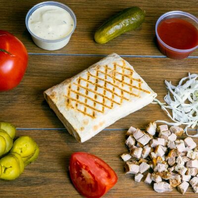 Шаверма мини Свинина гриль в GRILL & SUSHIMASTER - ГРИЛЬ и СУШИ МАСТЕР по цене 99