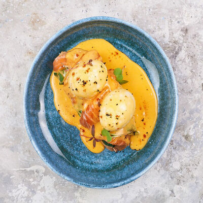 Яйцо бенедикт с лососем шеф-посола в ЛарисуВаннуХочу по цене 490