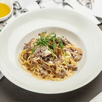 Паста с говядиной и шампиньонами стандарт в PastaBar