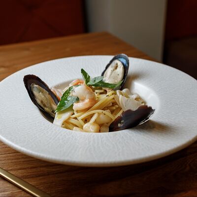 Спагетти с морепродуктами в Сицилия бедда по цене 1350 ₽