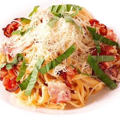 Спагетти Карбонара в Сыто Пьяно по цене 495 ₽