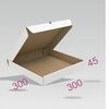 Коробка для пиццы 30 х 30 х 4.5 см, из микрогофрокартона трехслойного, самосборная белая, 50 шт. в Ченто пицца М7 по цене 6500