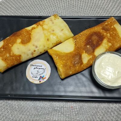 Блинчики с мясом в Райский дворик по цене 250 ₽