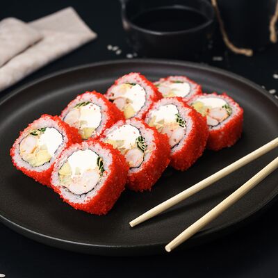 Роллы XL с тигровой креветкой в Хорошие руки - Роллы по цене 1200 ₽