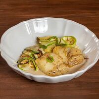 Филе трески с кабачками в сливочно-трюфельном соусе в Лари