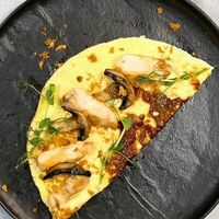 Омлет с курицей и грибами в Dimcoffee