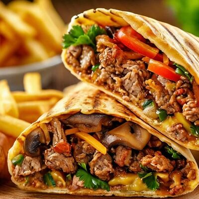 Шаурма грибная в Стрит-Фуд атрон по цене 379 ₽