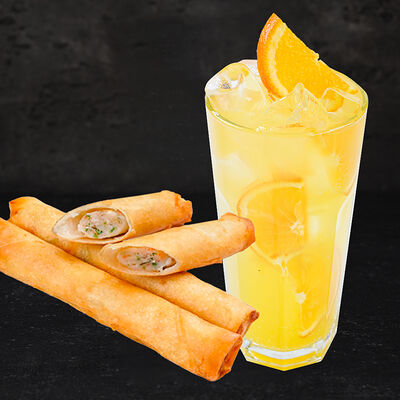 Комбо сигар с морепродуктам и авторский лимонад в Магбургер & Братья Караваевы по цене 395