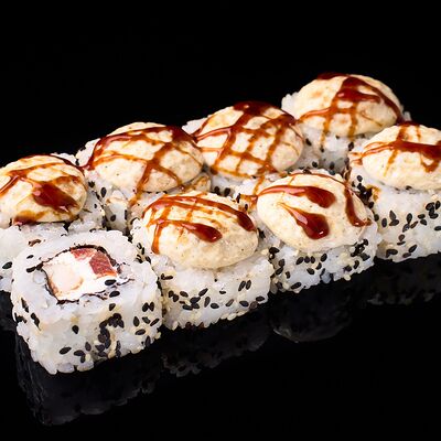 Ролл Запечённый Цезарь в Рис & рыба по цене 425 ₽