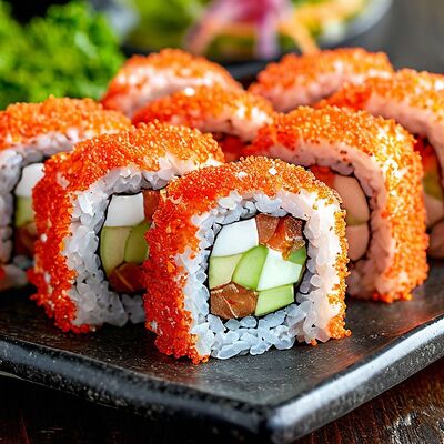 Калифорния с лососемв Мимино restaurant по цене 700 ₽