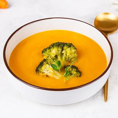Суп-пюре тыквенный с брокколи в У Палыча. С пылу, с жару! по цене 201 ₽