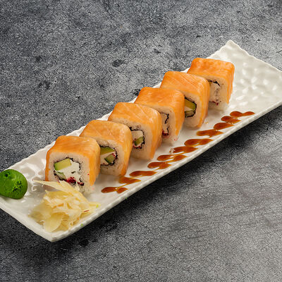 Филадельфия с лососем в BeerLogovo по цене 620 ₽