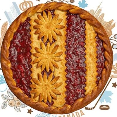 Канадский с брусникой и сметанным соусом в Машенькины пироги по цене 750 ₽