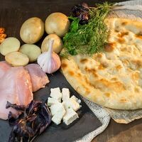 Пирог с курицей, картошкой и сыром в Осетинские пироги