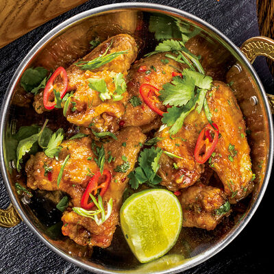 Горячие подкопченные крылышки Барбекю в Ваще Огонь по цене 390