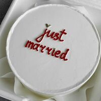 Торт с дизайном Just married в Chocoroom