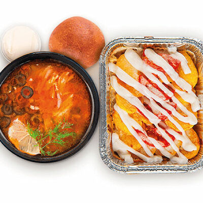 Комбо 3 Солянка в Чикен Пицца по цене 385 ₽