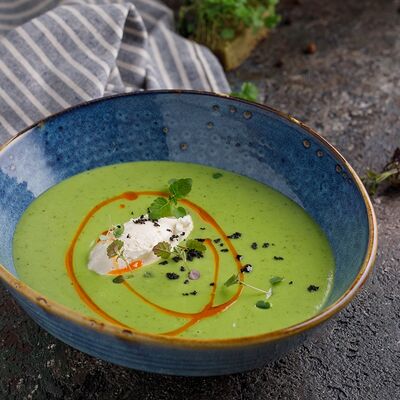 Кабачковый суп-пюре в Баклажан в ТЦ 