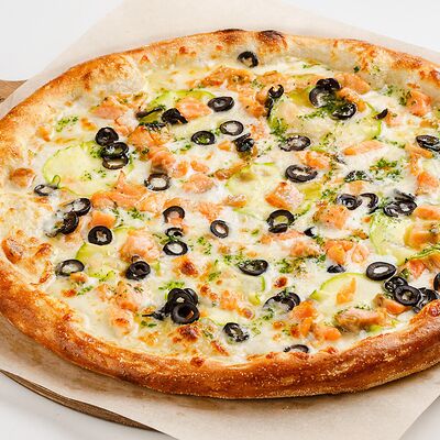 Пицца с лососем в Бублик по цене 650 ₽