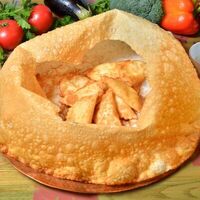 Деда чебурек и мини-чебуреки с сыром сулугуни в АйДаБаран