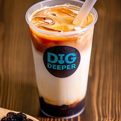 Бабл-ти с тапиокой Кофе-карамель в Dig deeper по цене 680 ₽