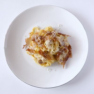 Паста Карбонара в Уже готово по цене 280 ₽