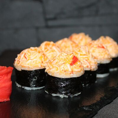 Запеченный острый с крабом в Суши Пати по цене 440 ₽
